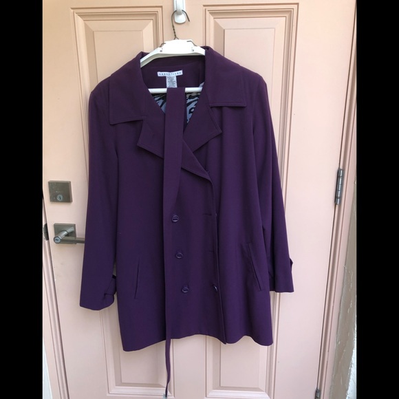 Jackets & Blazers - Passion Purple Trench Coat with unique lining